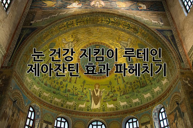 눈 건강 지킴이✨ 루테인 & 제아잔틴 효과 파헤치기! 👀