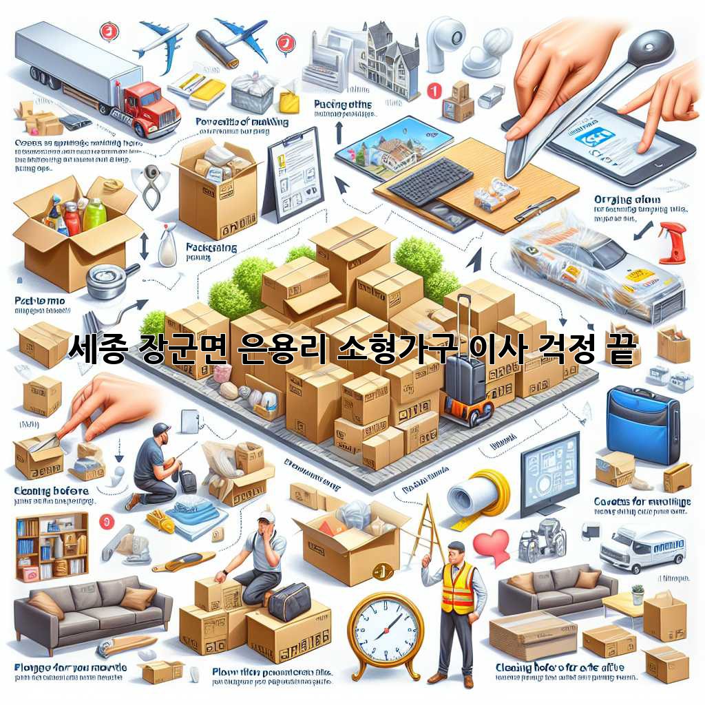 세종 장군면 은용리 소형가구 이사, 걱정 끝!