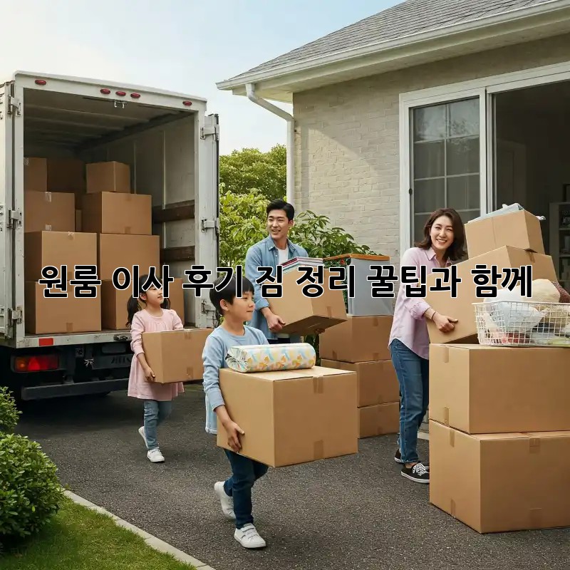 원룸 이사 후기: 짐 정리 꿀팁과 함께!