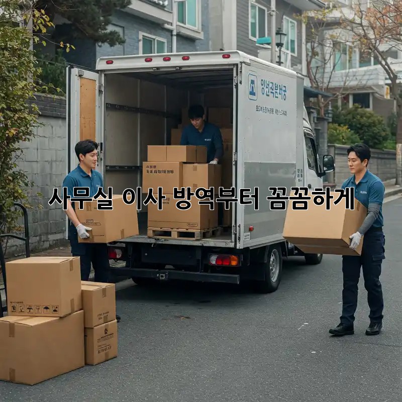 사무실 이사? 방역부터 꼼꼼하게!